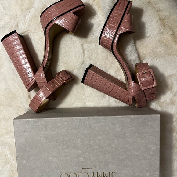 Jimmy Choo blush colo. sandals size 40.5 - Picture 11 of 16